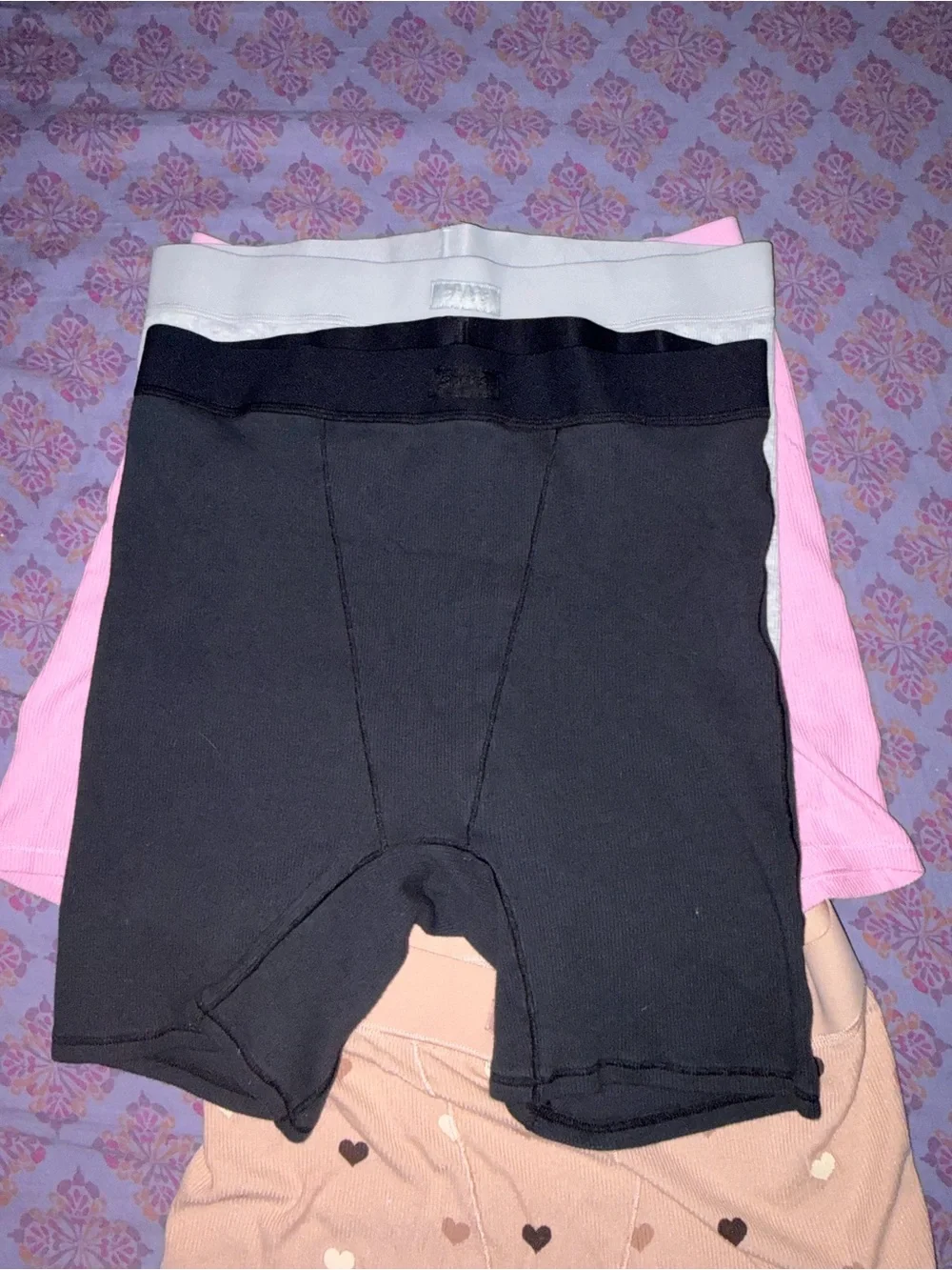 Skims Cotton Rib Boxer Bundle Size M